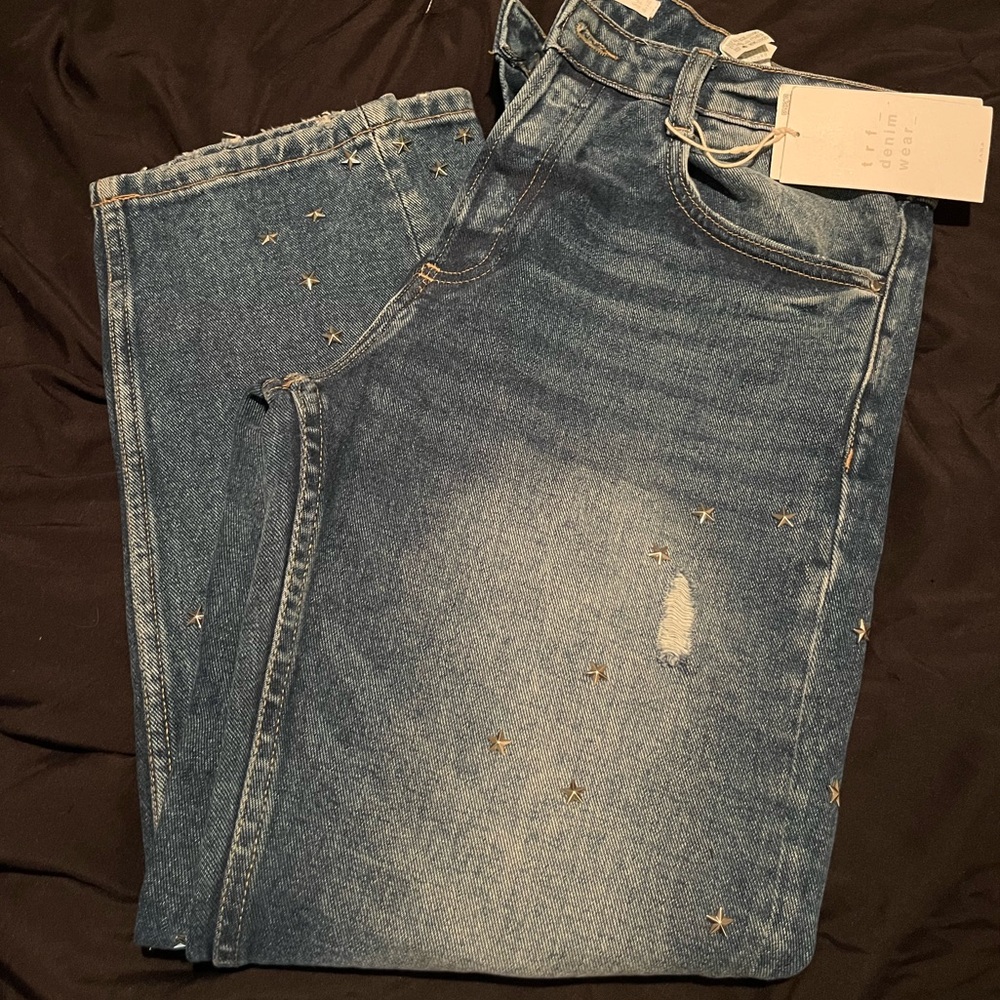 Zara denim star jeans